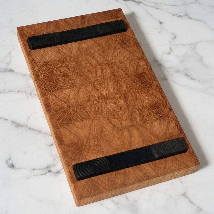 Multistopper auf Eiche Schneidebrett