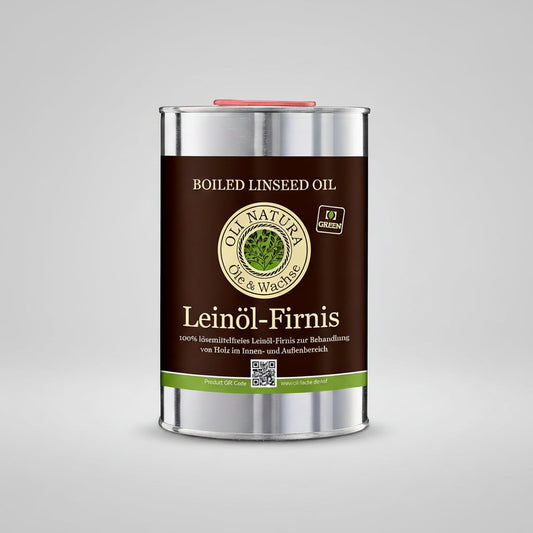 Ein-Liter-Gebinde OLI-NATURA Leinöl-Firnis für die Holzpflege