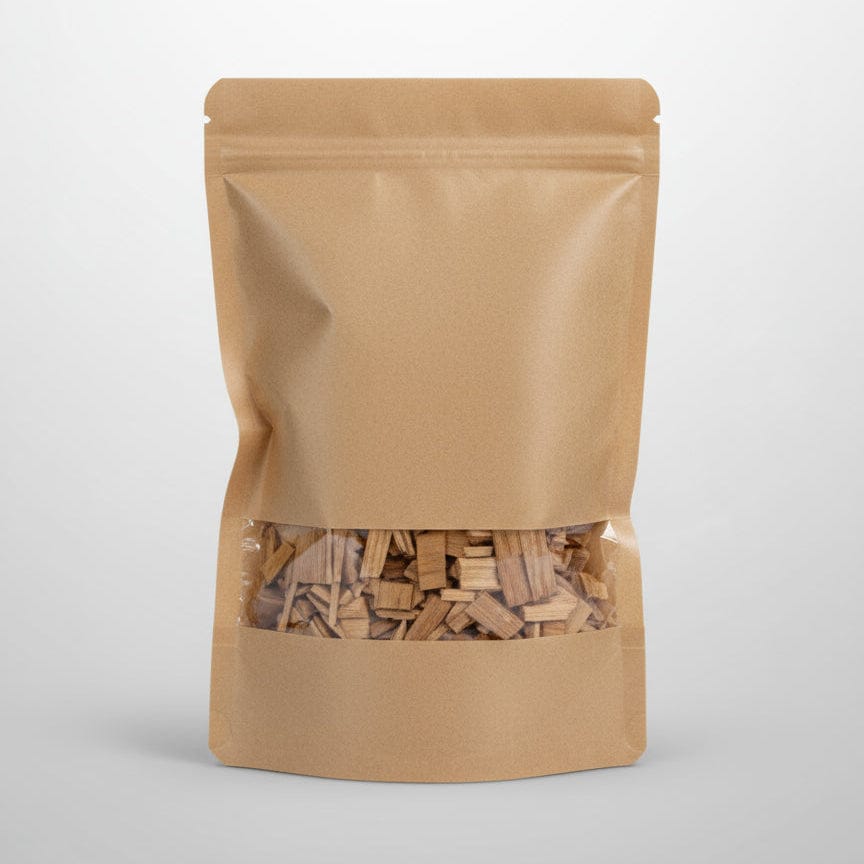 Verpackte Räucherspäne aus Eiche für Grill und Smoker