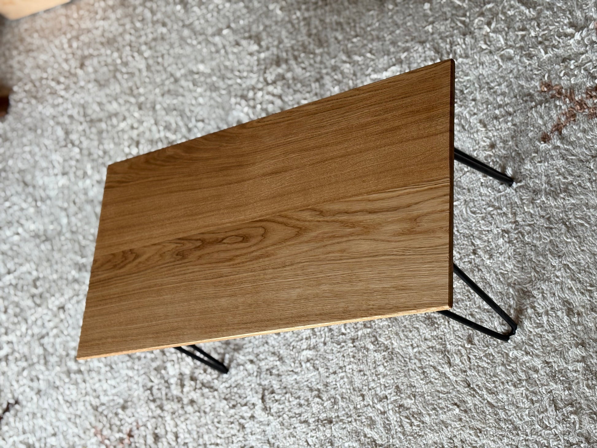 Beistelltisch Couchtisch Vogelperspektive im Wohnzimmer