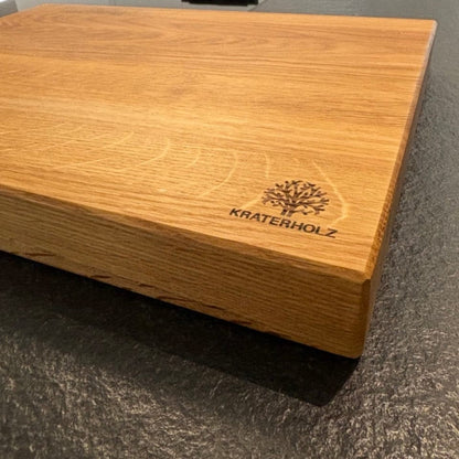 Eiche Schneidebrett Längsholz Detailansicht