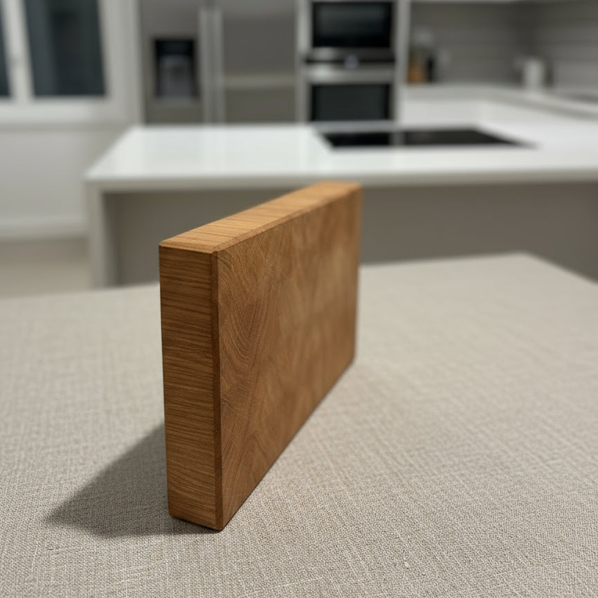 Schneidebrett Eiche Klein Seitenansicht Küchenbrett