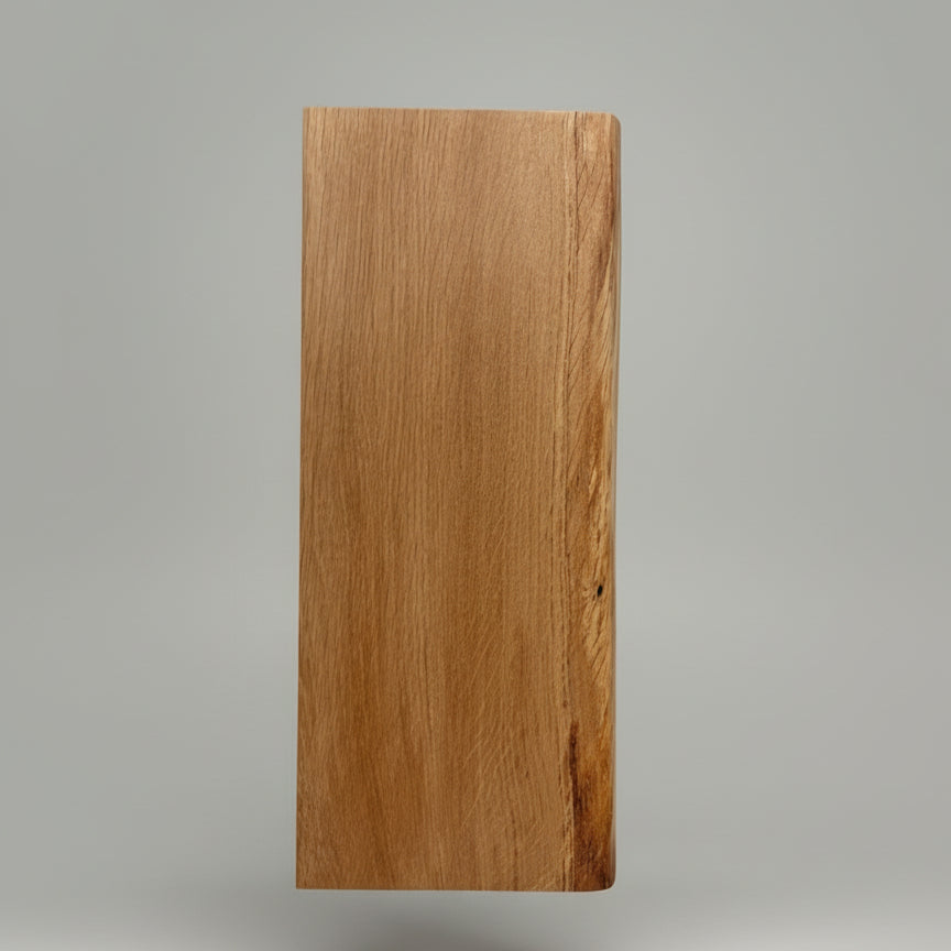 Holzbohle Eichenholz Baumkante 40