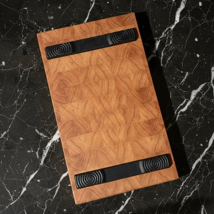 Multistopper Schneidebrettunterlage auf Eiche Schneidebrett Nahansicht