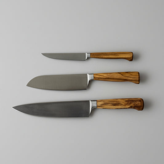 Schwertkrone Messerset Steakmesser Kochmesser Santokumesser