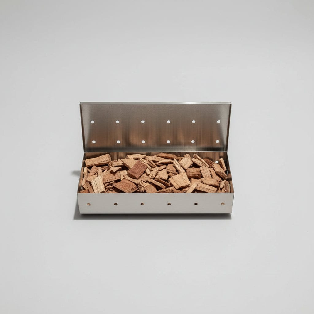 Smokerbox mit Eiche Räucherschnitzel