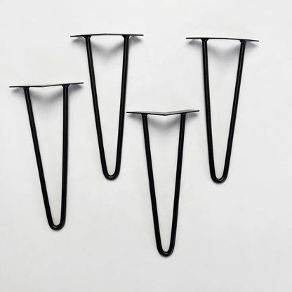 Vier Beistelltisch Füße Schwarz