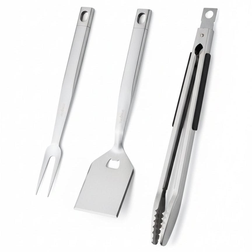 Grillfürst Grillbesteck Set mit Spieß Zange